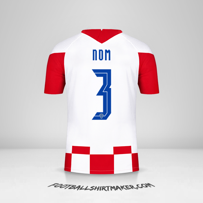 Maillot Croatie 2020/2021 -  nom - 3
