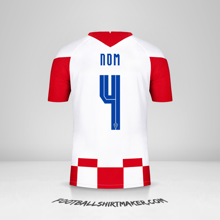 Maillot Croatie 2020/2021 -  nom - 4