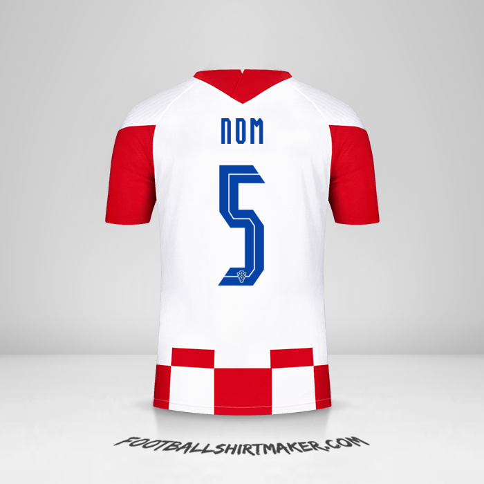Maillot Croatie 2020/2021 -  nom - 5