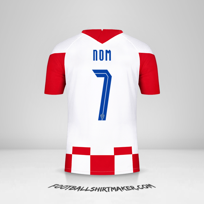 Maillot Croatie 2020/2021 -  nom - 7
