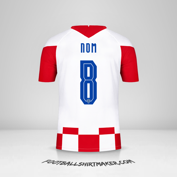 Maillot Croatie 2020/2021 -  nom - 8