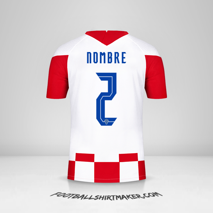 Jersey Croacia 2020/2021 -  nombre - 2