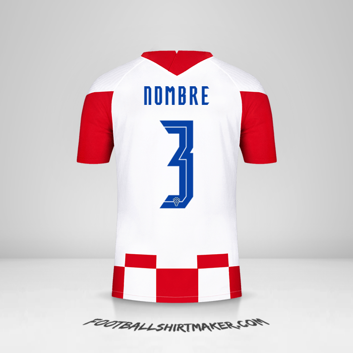 Jersey Croacia 2020/2021 -  nombre - 3
