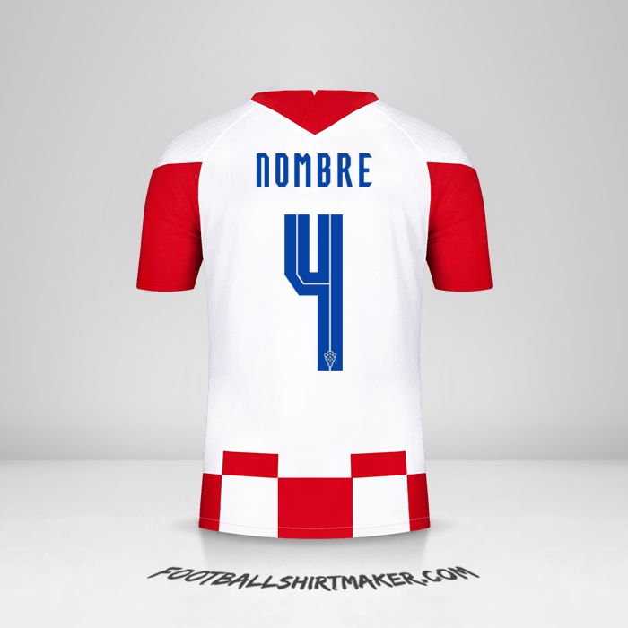 Camiseta Croacia 2020/2021 -  nombre - 4