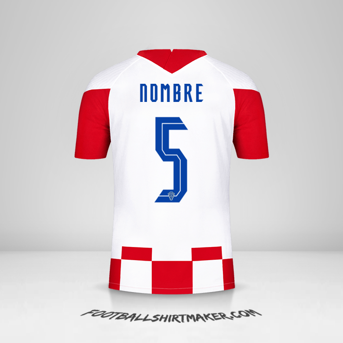 Camiseta Croacia 2020/2021 -  nombre - 5