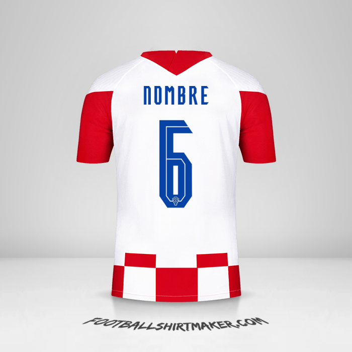 Jersey Croacia 2020/2021 -  nombre - 6