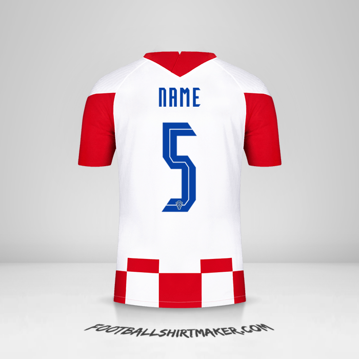 Trikot Kroatien 2020/2021 -  name - 5
