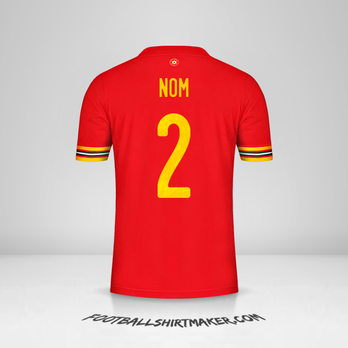Maillot Pays de Galles 2020/2021 -  nom - 2