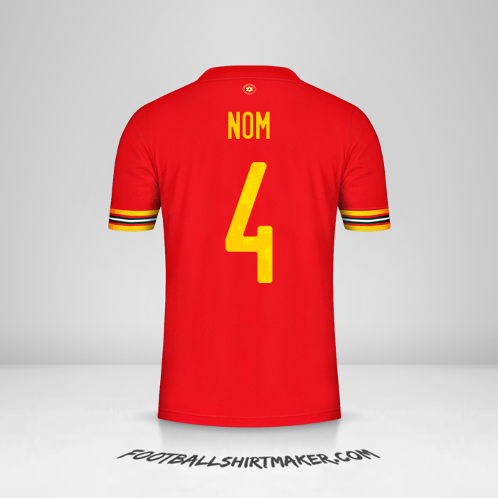 Maillot Pays de Galles 2020/2021 -  nom - 4
