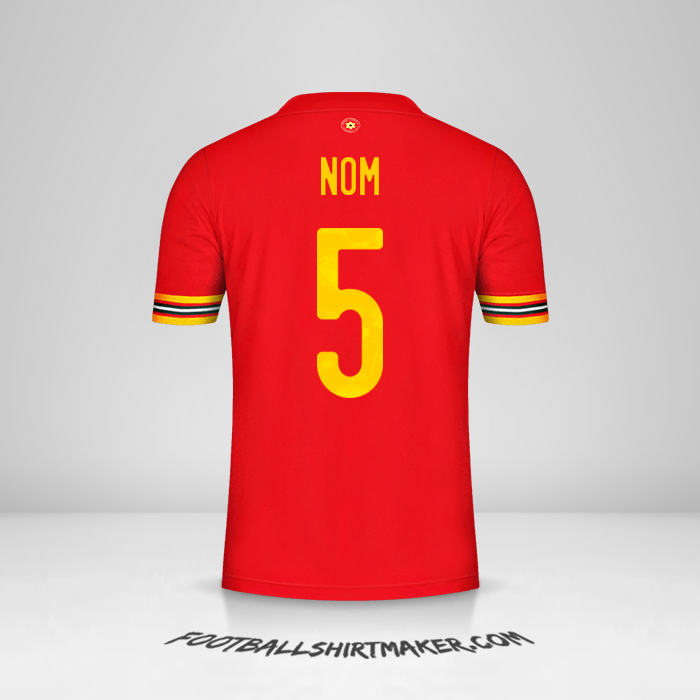 Maillot Pays de Galles 2020/2021 -  nom - 5
