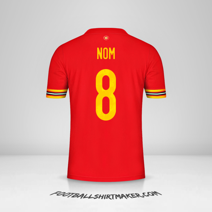 Maillot Pays de Galles 2020/2021 -  nom - 8