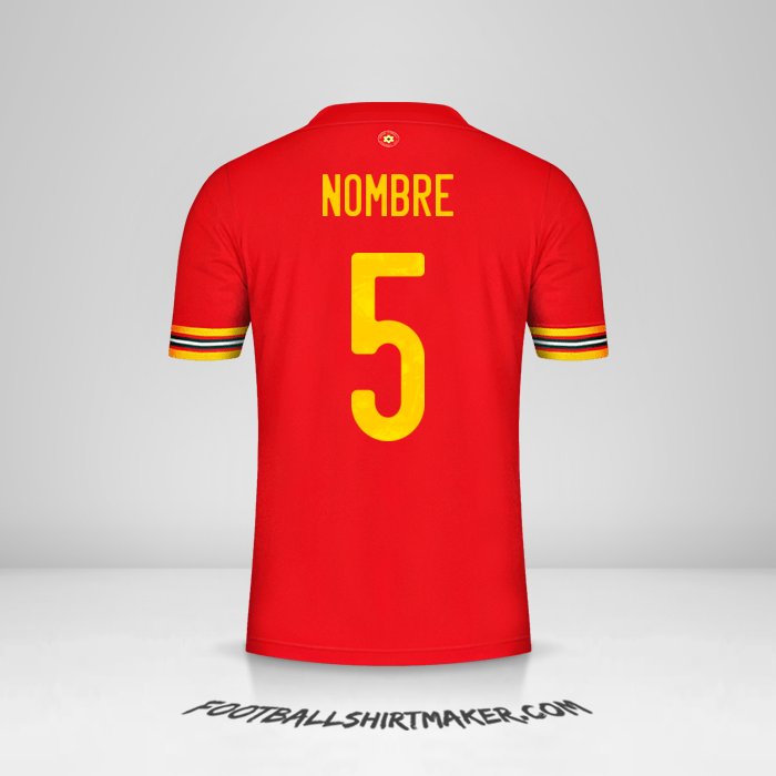 Jersey Gales 2020/2021 -  nombre - 5