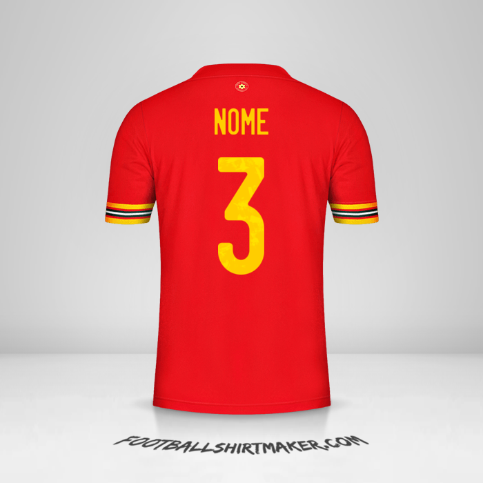 Camisa País de Gales 2020/2021 -  nome - 3