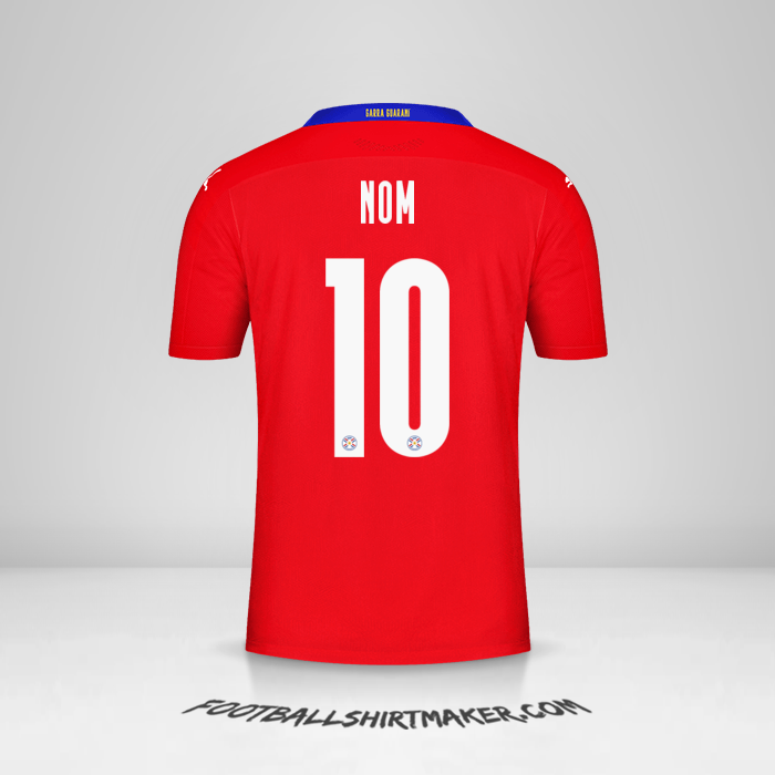 Maillot Paraguay 2020/2021 -  nom - 10