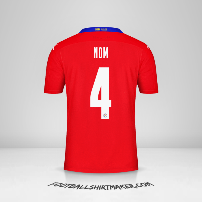 Maillot Paraguay 2020/2021 -  nom - 4