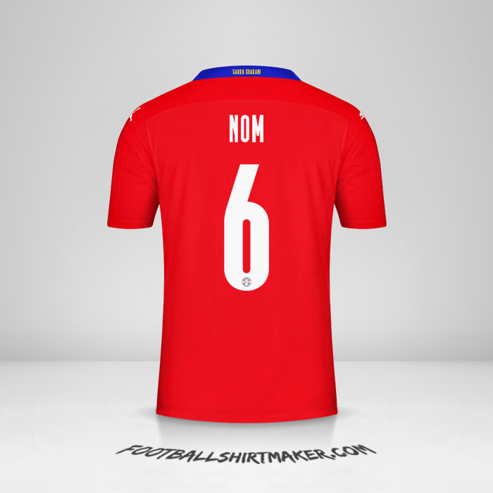 Maillot Paraguay 2020/2021 -  nom - 6