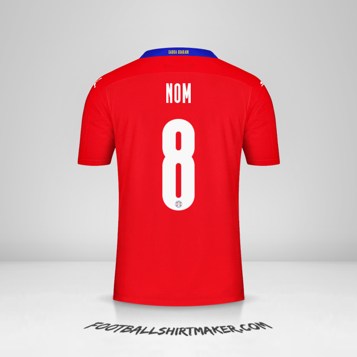 Maillot Paraguay 2020/2021 -  nom - 8