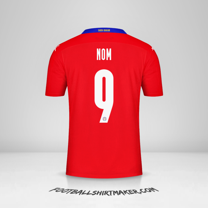 Maillot Paraguay 2020/2021 -  nom - 9