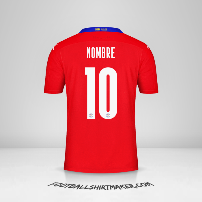 Jersey Paraguay 2020/2021 -  nombre - 10