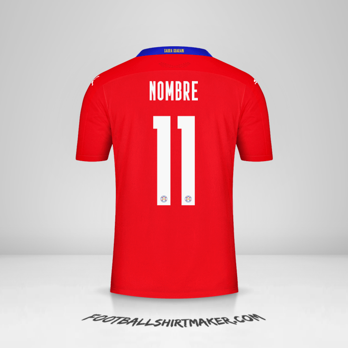 Jersey Paraguay 2020/2021 -  nombre - 11