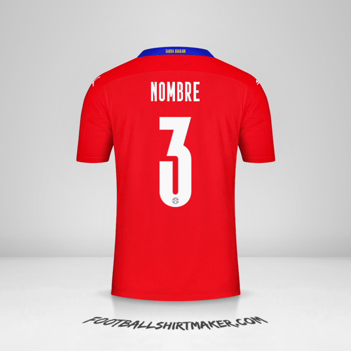 Camiseta Paraguay 2020/2021 -  nombre - 3