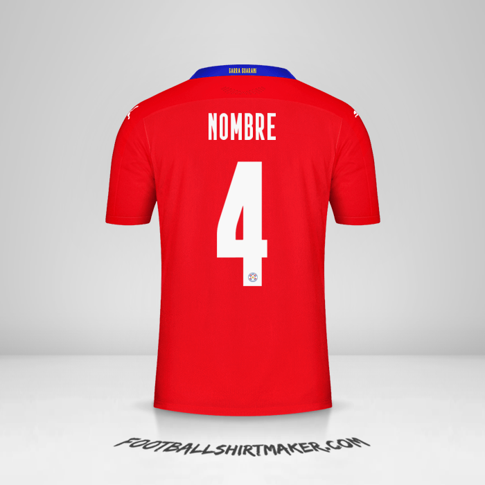 Camiseta Paraguay 2020/2021 -  nombre - 4