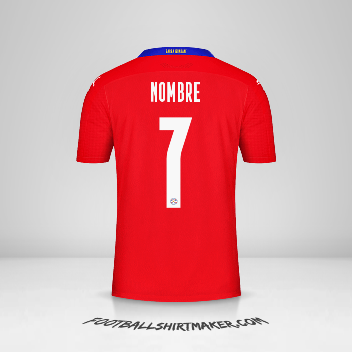 Jersey Paraguay 2020/2021 -  nombre - 7
