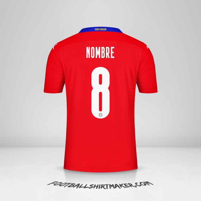 Jersey Paraguay 2020/2021 -  nombre - 8