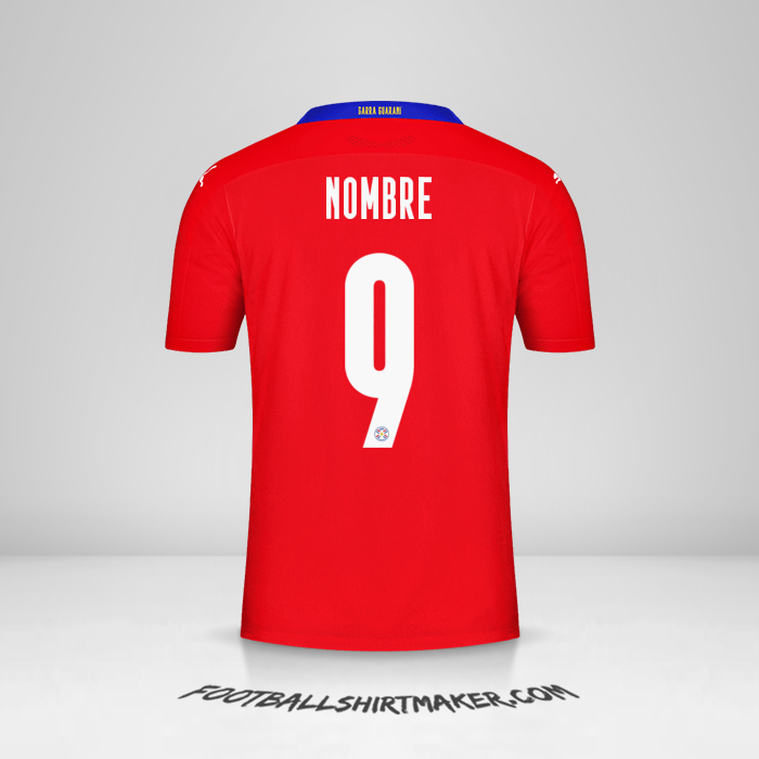 Jersey Paraguay 2020/2021 -  nombre - 9