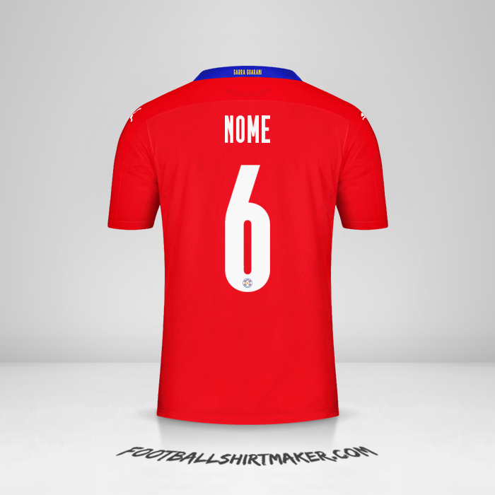 Maglia Paraguay 2020/2021 -  nome - 6