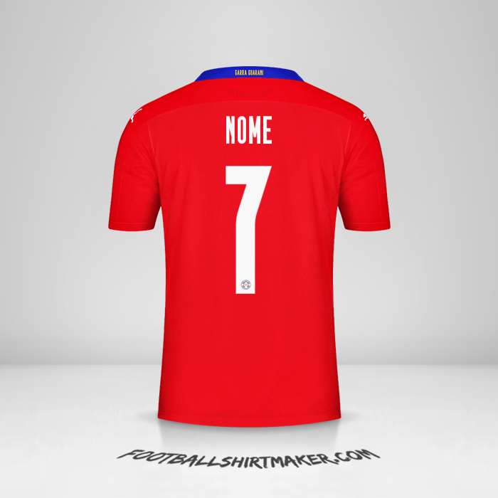 Camisa Paraguai 2020/2021 -  nome - 7