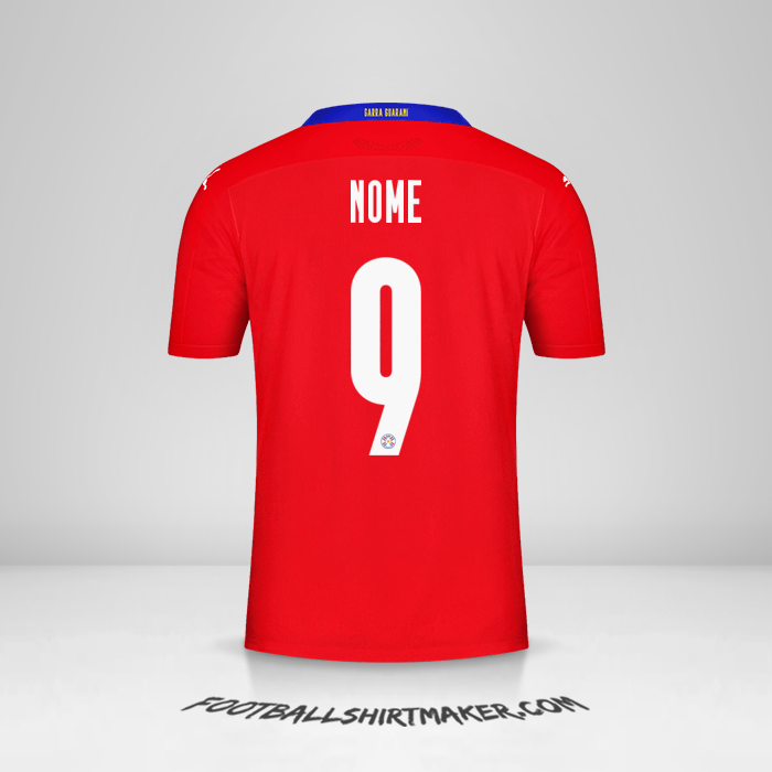 Camisa Paraguai 2020/2021 -  nome - 9