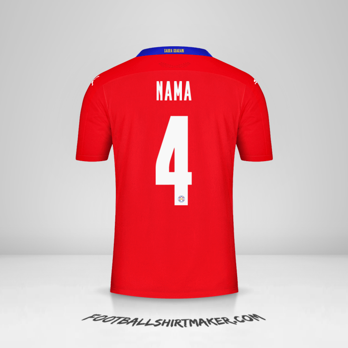 Jersey Paraguay 2020/2021 -  nama - 4