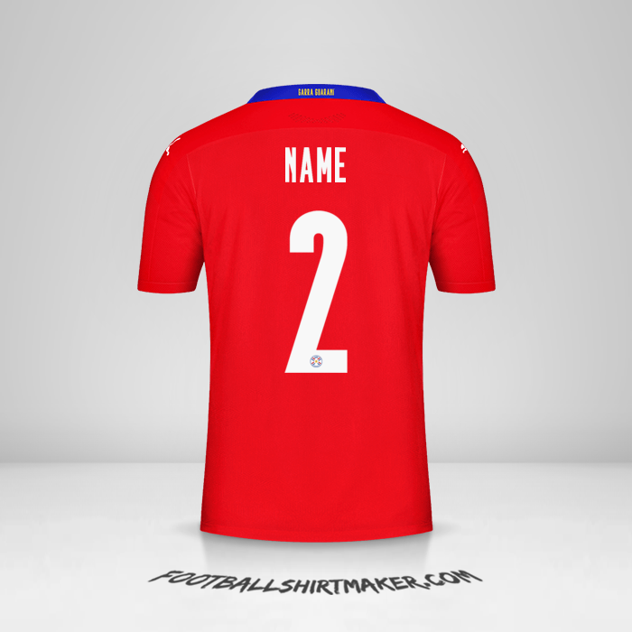 Shirt Paraguay 2020/2021 -  name - 2