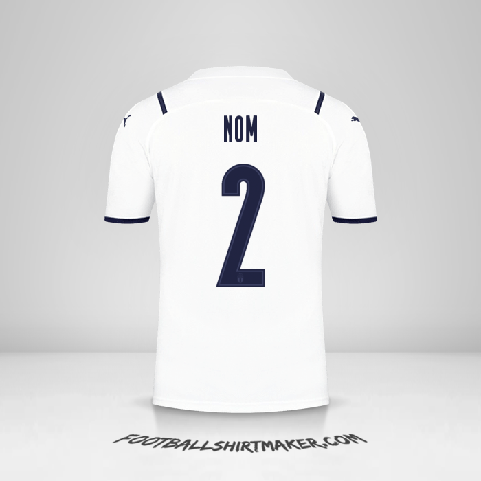 Maillot Italie 2021 Extérieur -  nom - 2