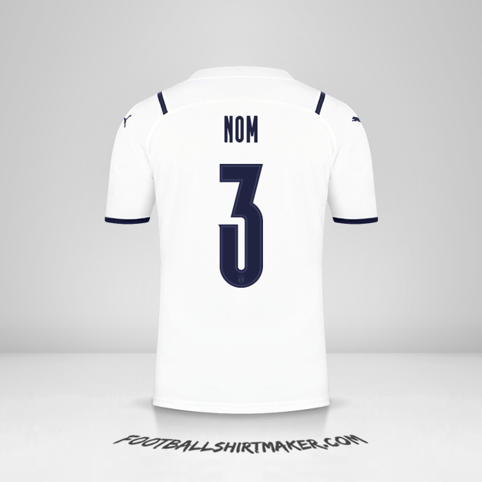 Maillot Italie 2021 Extérieur -  nom - 3