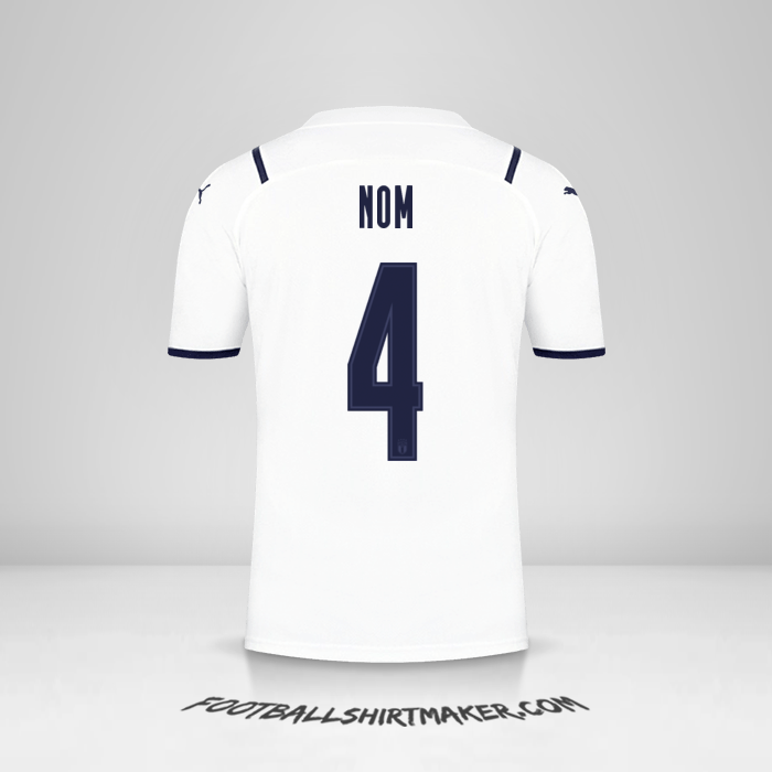 Maillot Italie 2021 Extérieur -  nom - 4