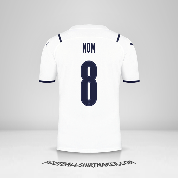 Maillot Italie 2021 Extérieur -  nom - 8