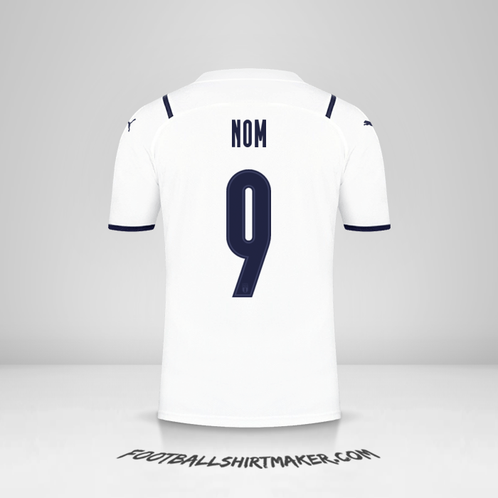 Maillot Italie 2021 Extérieur -  nom - 9