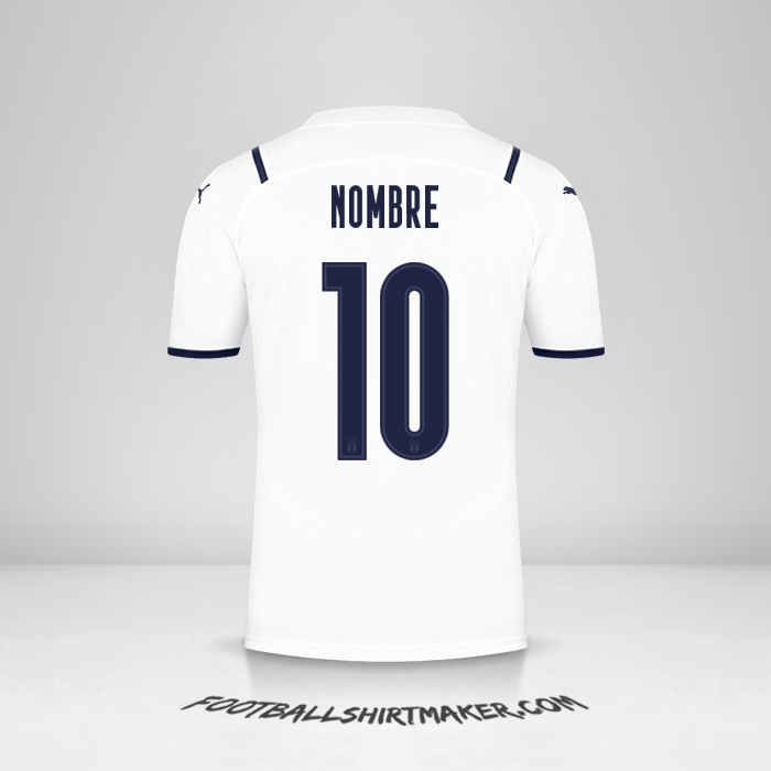 Camiseta Italia 2021 Visita -  nombre - 10