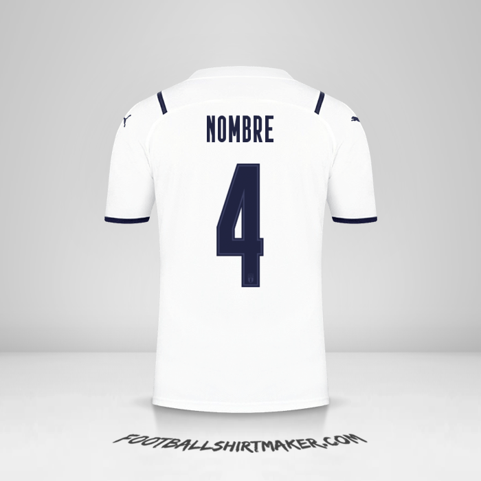 Camiseta Italia 2021 Visita -  nombre - 4