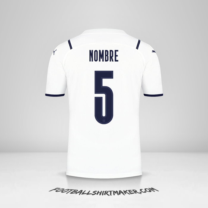 Camiseta Italia 2021 Visita -  nombre - 5