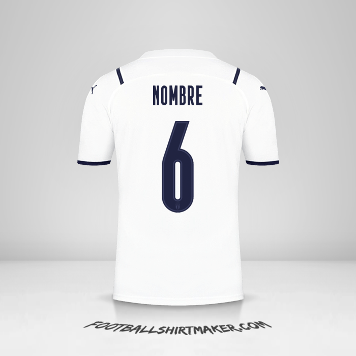 Camiseta Italia 2021 Visita -  nombre - 6