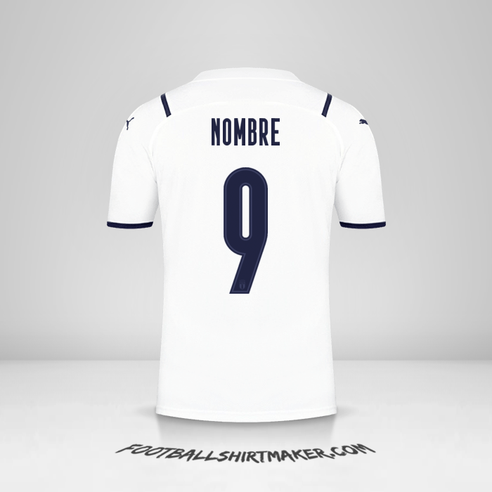 Camiseta Italia 2021 Visita -  nombre - 9