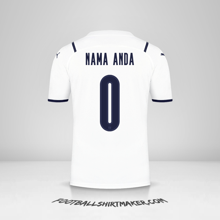 Jersey Italia 2021 II -  nama anda - 0