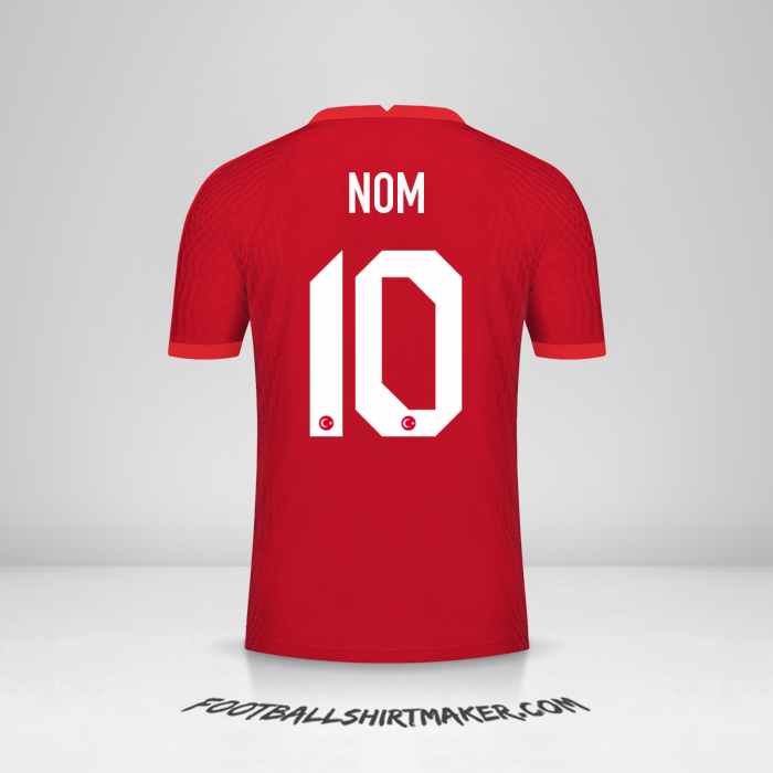 Maillot Turquie 2020/2021 Extérieur -  nom - 10
