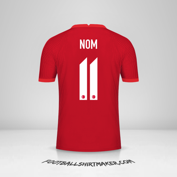 Maillot Turquie 2020/2021 Extérieur -  nom - 11