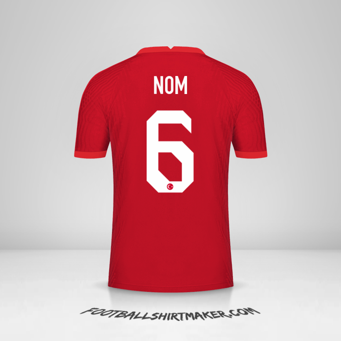 Maillot Turquie 2020/2021 Extérieur -  nom - 6