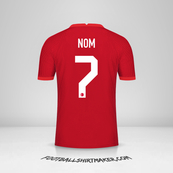 Maillot Turquie 2020/2021 Extérieur -  nom - 7
