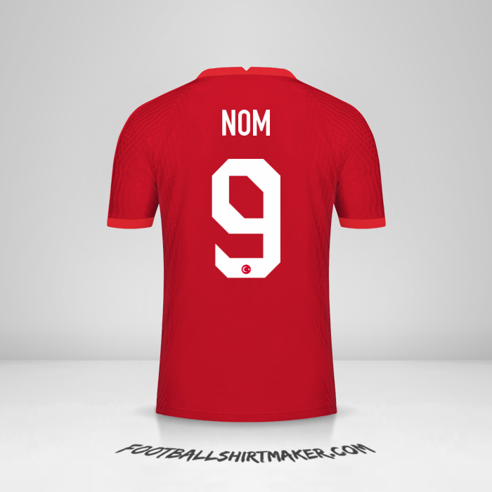 Maillot Turquie 2020/2021 Extérieur -  nom - 9